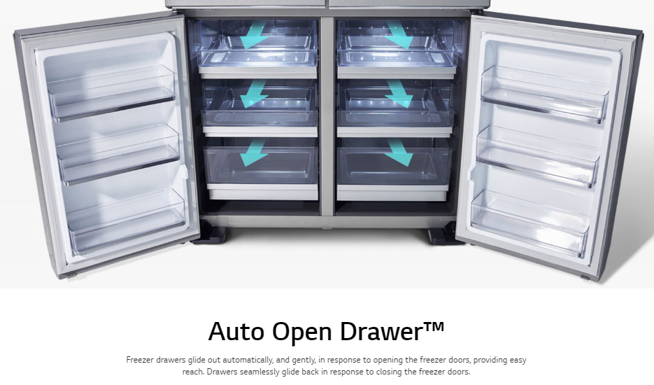 LG STUDIO 23 cu. ft. 4Door French Door Refrigerator in Textured Steel